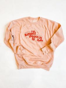 Smalltown Peach Crew Sweatshirt