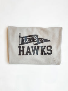 Let's GO Hawks Corded Crew