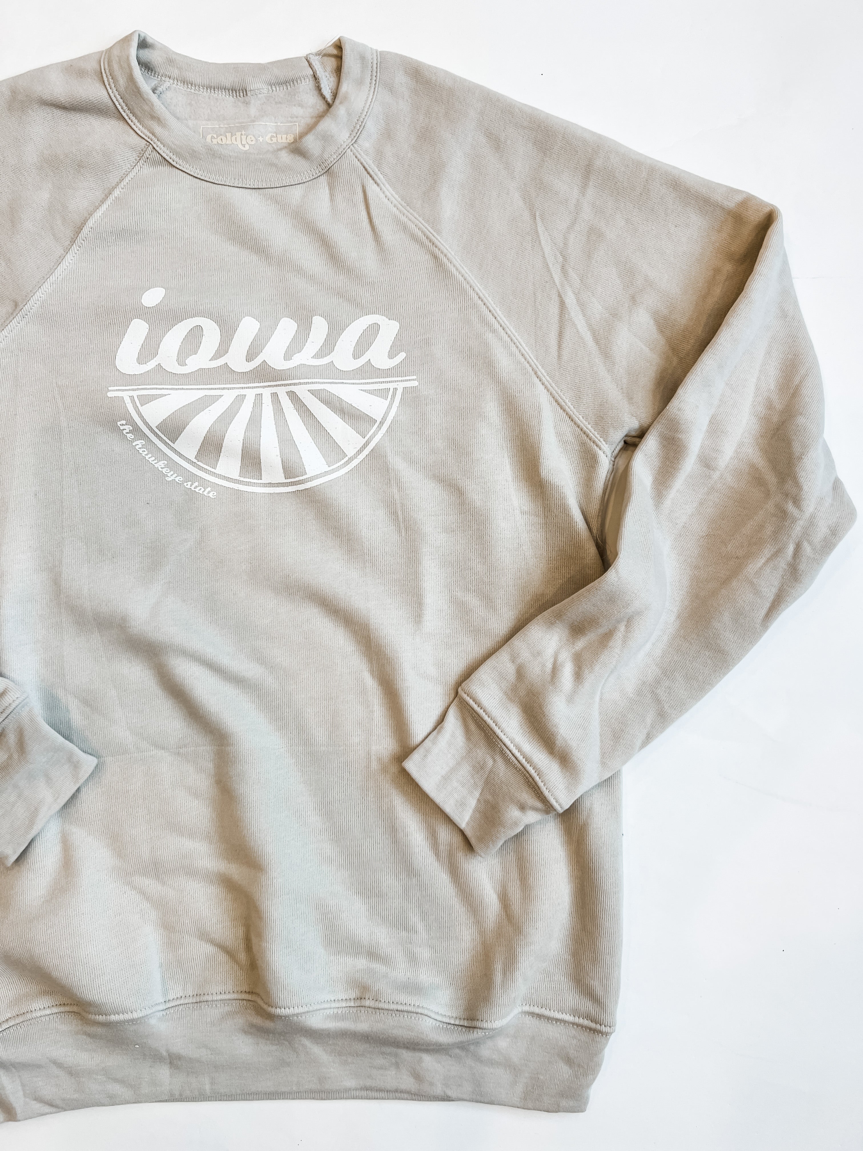 IOWA SUNRISE Bone Crewneck Sweatshirt