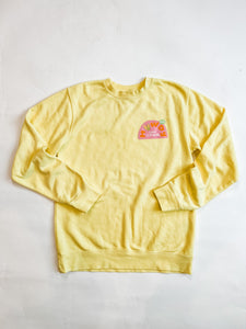 *PREORDER* Howdy From Iowa Adult Butter Yellow Sweatshirt